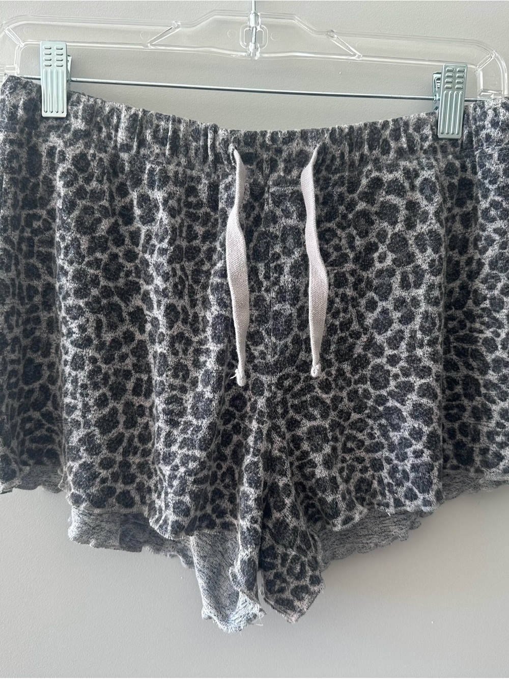 Cozy Leopard Print Lounge Shorts
